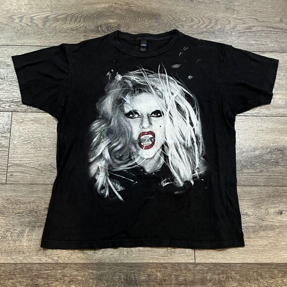 Vintage 2012 Lady Gaga The Born This Way Ball Tour T-Shirt - Women's Size Large - Picture 1 of 7